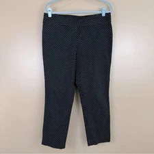 Counterparts Black and White Polkadot Pull On Pants 16P Retro Preppy