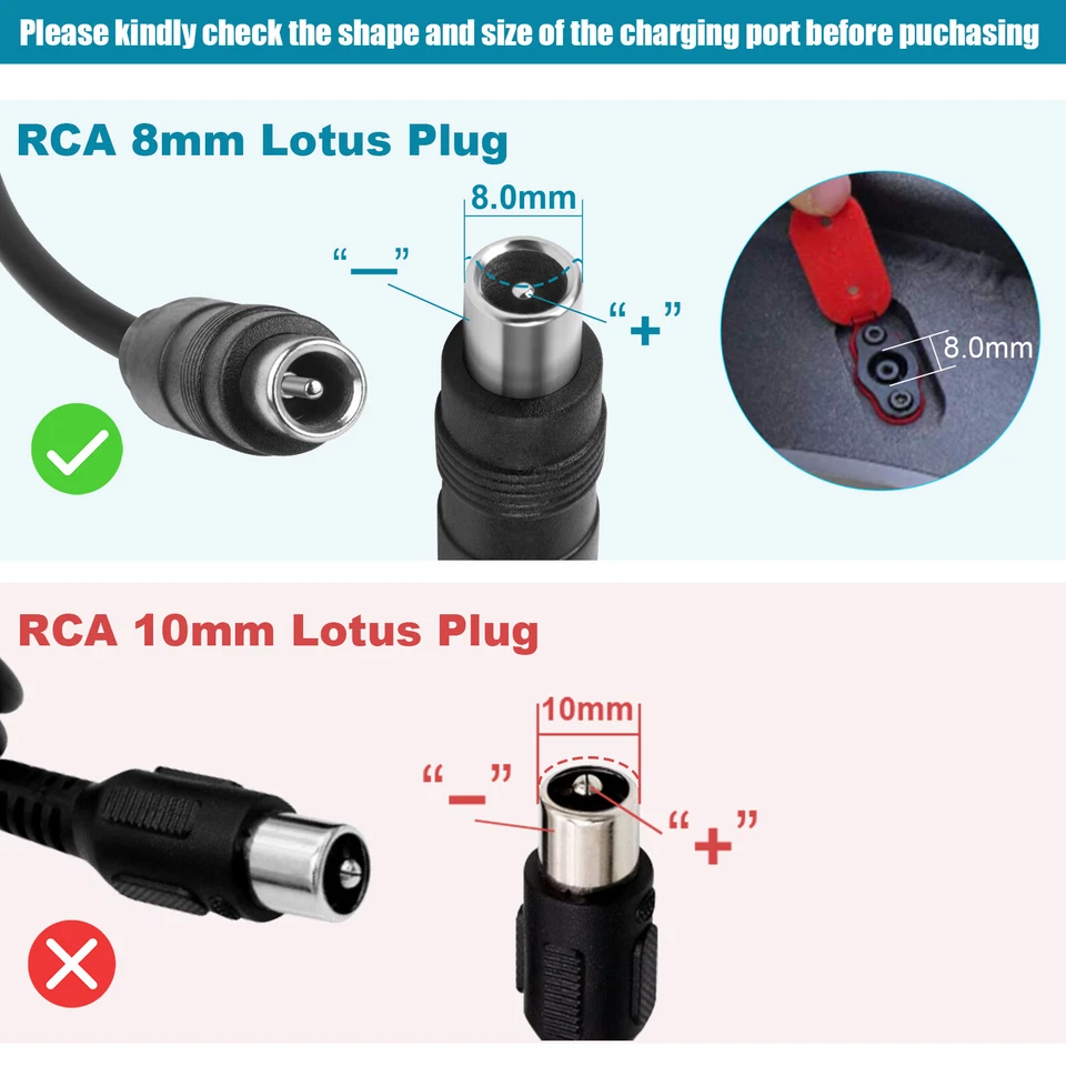 For Segway NINEBOT ES1, ES2, ES3, ES4, And M365 Scooter Charger And Power Cord F - Image 2 of 4