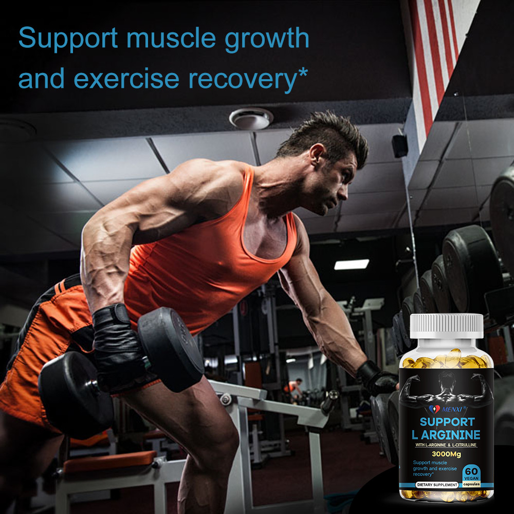 L-Arginine 60 Nitric Oxide,Testosterone Booster,Energy Support Capsules 3000 mg