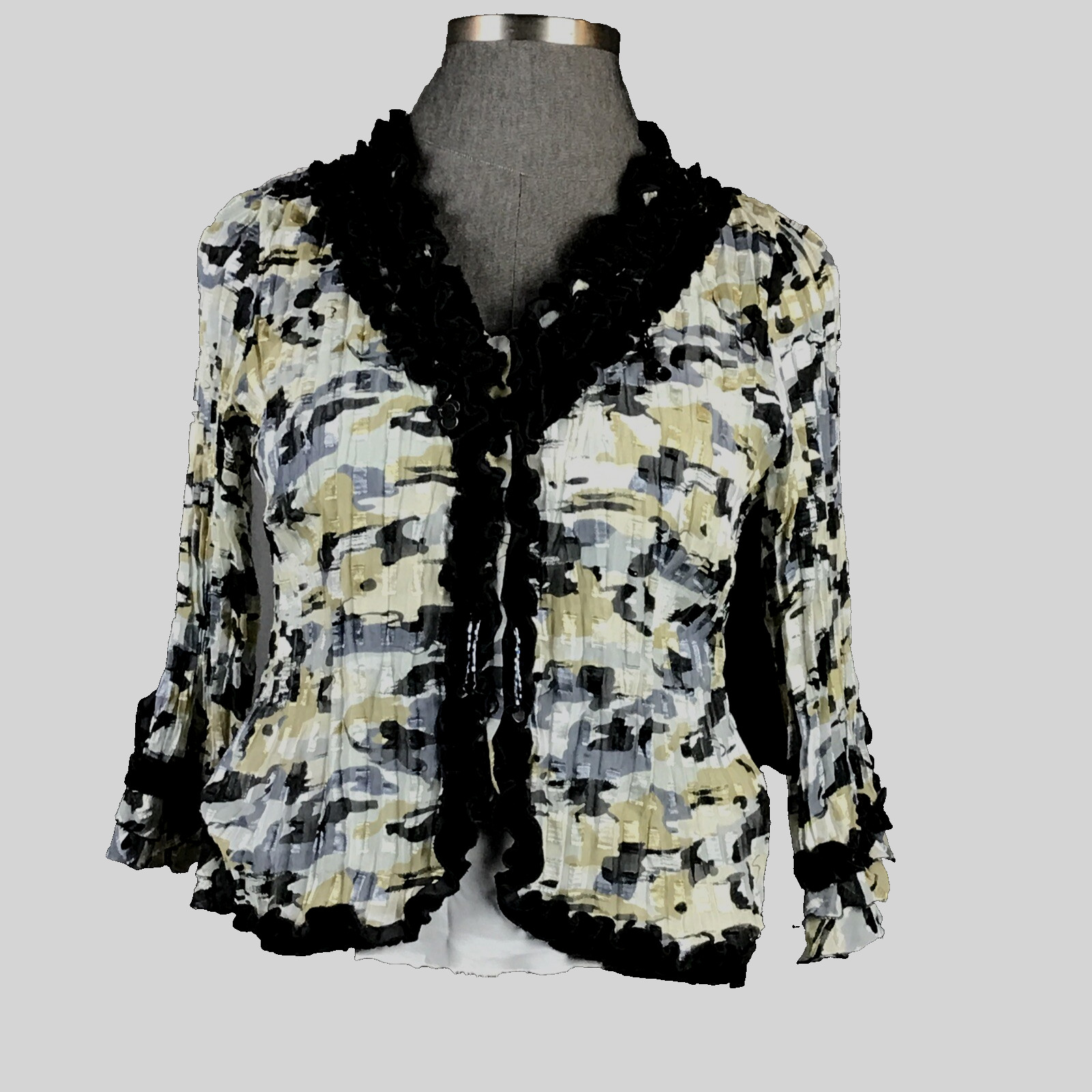 Notation's Multi Color button down blouse Top SZ … - image 1