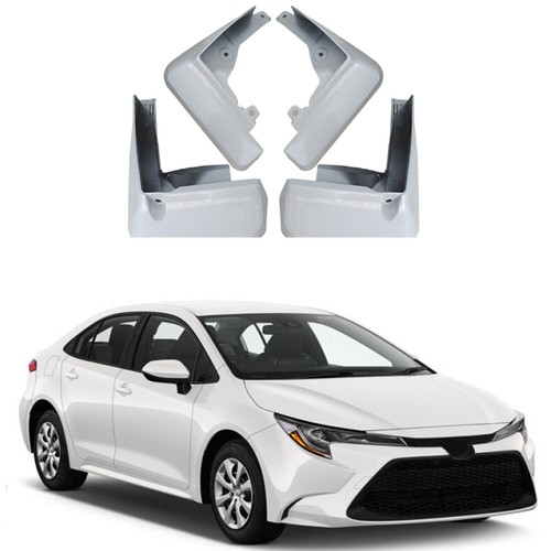 4Pcs White Mud Flaps Guard Splash Flare For Toyota Corolla Sedan 2020-2023 - 第 1/5 張圖片