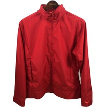 Nike EUC Light Weight Jacket Zipup Roll Up Hide Away Hood Hidden Zip pockets Y1A