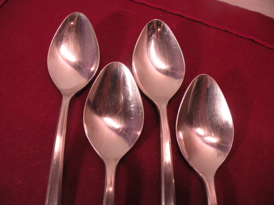 Set of 4 Ekco PADUA STAINLESS STEEL Teaspoons 6 1/2" - Image 2 of 4