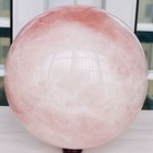 Natural Pink Rose Quartz Sphere Crystal Ball Reiki Healing 15320G — photo 9
