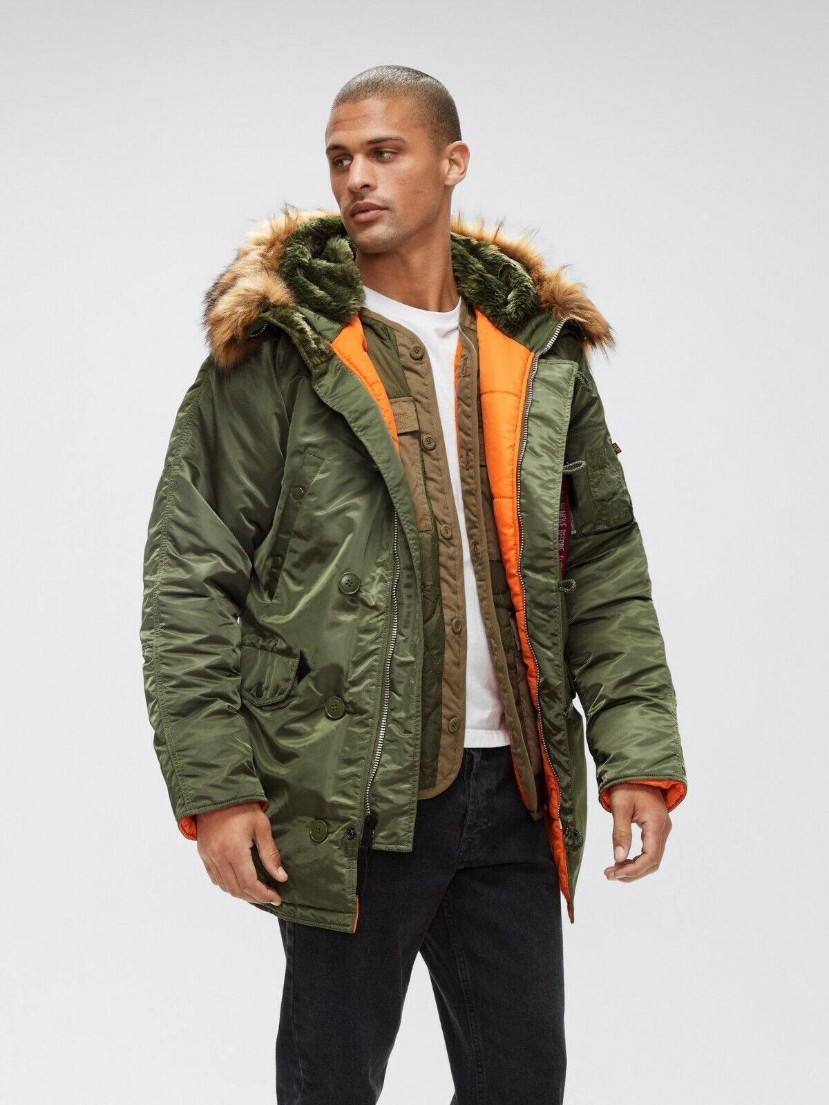 Alpha Industries Slim Fit N-3B Parka Coat Nylon 4 colors MJN31210C1 | eBay