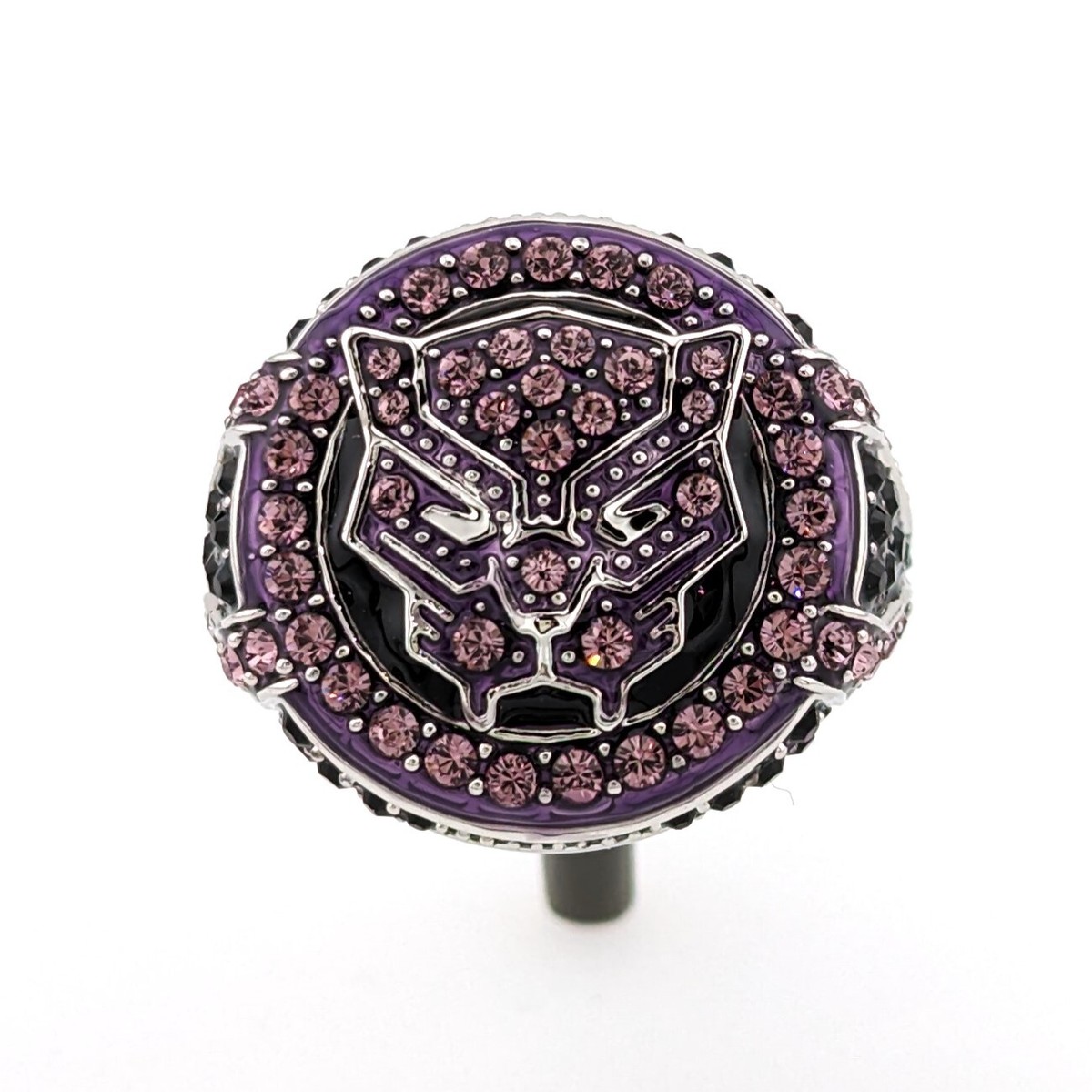 Swarovski Black Panther Marvel Ring, Purple Rhodium Plated 5650877 