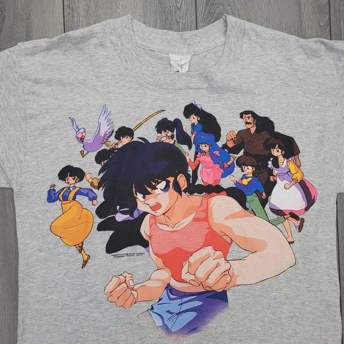 Rare Vintage 1990s Ranma 1/2 T-Shirt Rumiko Takahashi Anime Rare Vintage 1990s Ranma 1/2 T-Shirt Rumiko Takahashi Anime