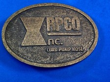 RPCO Curb Pump Hose Company Promotional Belt Buckle By Cardinal Industries Inc