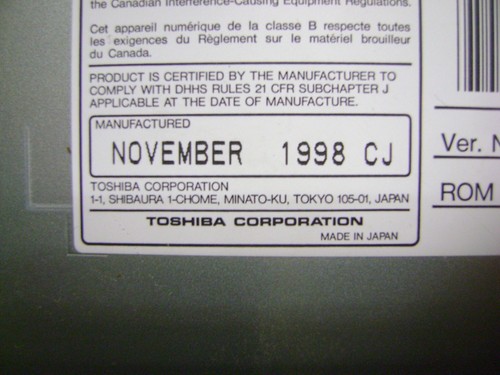 HP 0950-3159 / Toshiba XM-5701B - 1998 internal 50-pin SCSI 12x CD-ROM Drive - Afbeelding 9 van 10