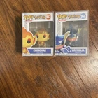 Funko Pop! Games:Pokémon (Set Of 2) #963 Chimchar #968 Greninja- With Protectors