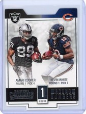 2015 PANINI CONTENDERS ROUND NUMBERS 1ST ROUND AMARI COOPER KEVIN WHITE RAIDERS