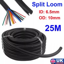 25M 10mm OD Cable Conduit Ducting Waterproof-Flexible Hose Pipe Wire Protector