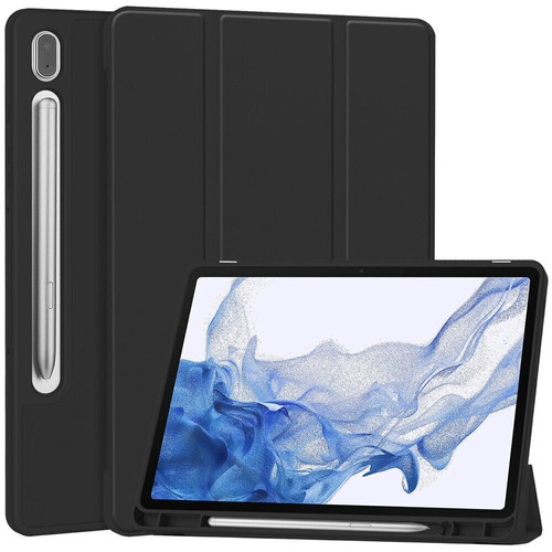 Leather Flip Smart Case Cover w/ Pen Holder For Samsung Galaxy Tab S9 Plus Ultra - Picture 9 of 99