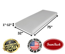 FoamRush Bunk 32" x 75" High Density Foam Mattress Replacement Medium Firm USA