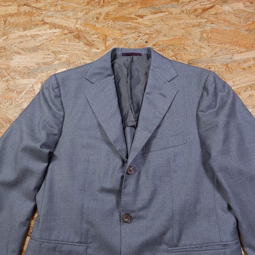 Sartoria Partenopea Wool Grey Two Piece Suit Napoli Italy Casual Men - Picture 12 of 19