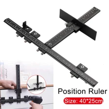 Cabinet Hardware Jig Adjustable Drill Guide Punch Locator Handle Template Tool
