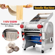 USA Commercial Electric Dough Roller Noodle Pasta Dumpling Maker Machine 110V
