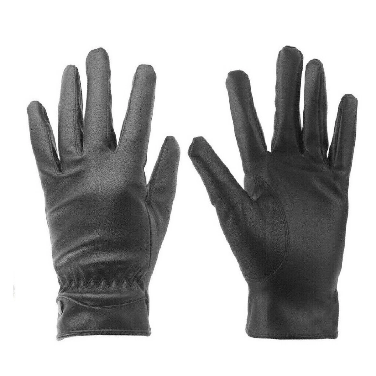 Ladies Leather Gloves Women Real Soft Fleece Lined Winter Casual Driving Warm