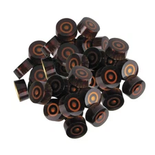 100PCS Brown Volume Tone Control  Speed Knobs Replacement Button for LP Guitar