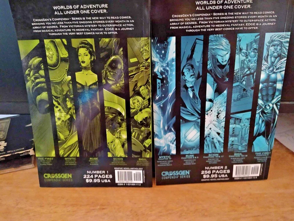 Cómics de novela gráfica EDGE VOL 1 y Vol 2 CROSSGEN Trade de bolsillo Foto 2 de 4