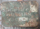 Vintage WW2 British Military Delayed Fuse Hinged Storage Box