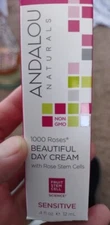 Andalou Naturals 1000 Roses Beautiful Day Cream Travel Size .4 oz