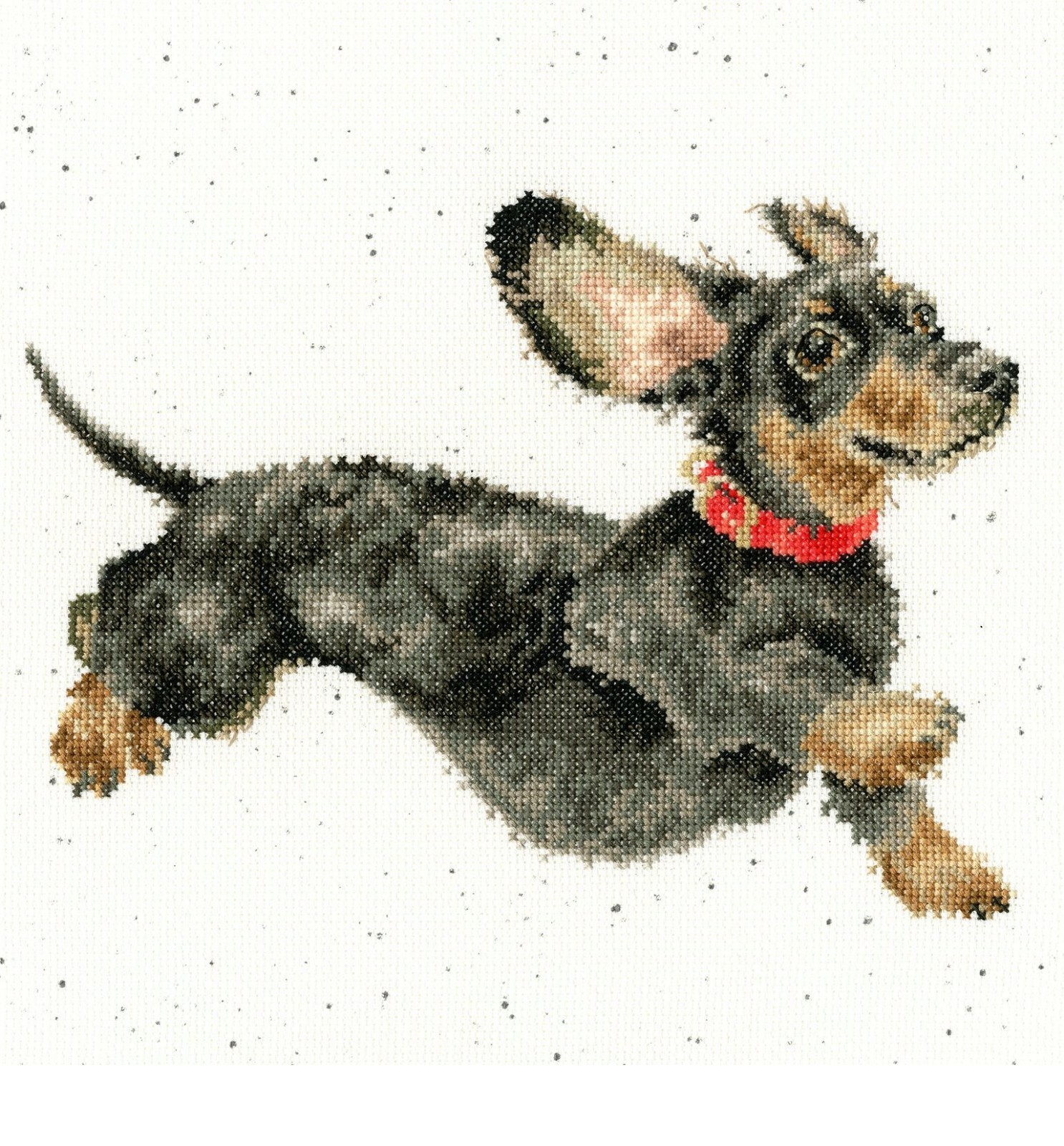 Bothy Threads Wrendale Designs Friday Feeling Dog Cross Stitch Kit - Hannah Dale