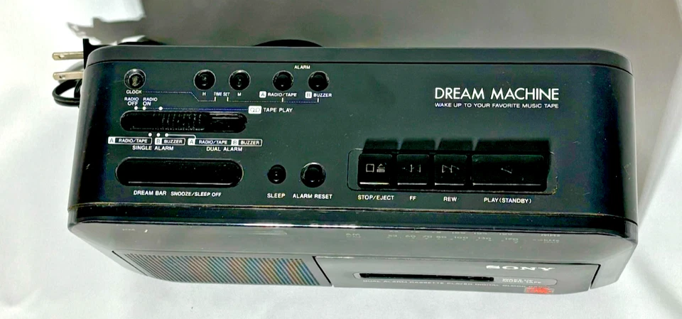 SONY ICF-C600 DREAM MACHINE DUAL ALARM CASSETTE PLAYER DIGITAL CLOCK AM/FM RADIO - Image 3 of 4