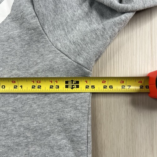 Tory Burch French Terry Chevron Pullover Sudadera con Capucha Para Mujer Talla S Pequeña Gris Claro - Imagen 13 de 15