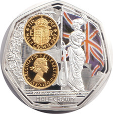 1967 PROOF ONE FLORIN - HALFCROWN