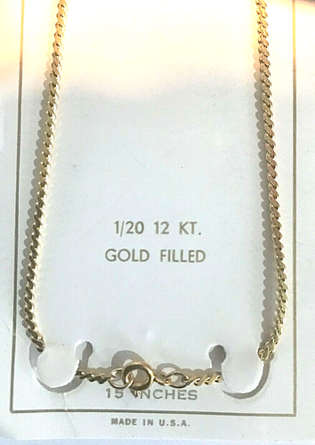 New 12 Karat Yellow Gold Filled 15” ‘S’ Chain - Picture 3 of 3