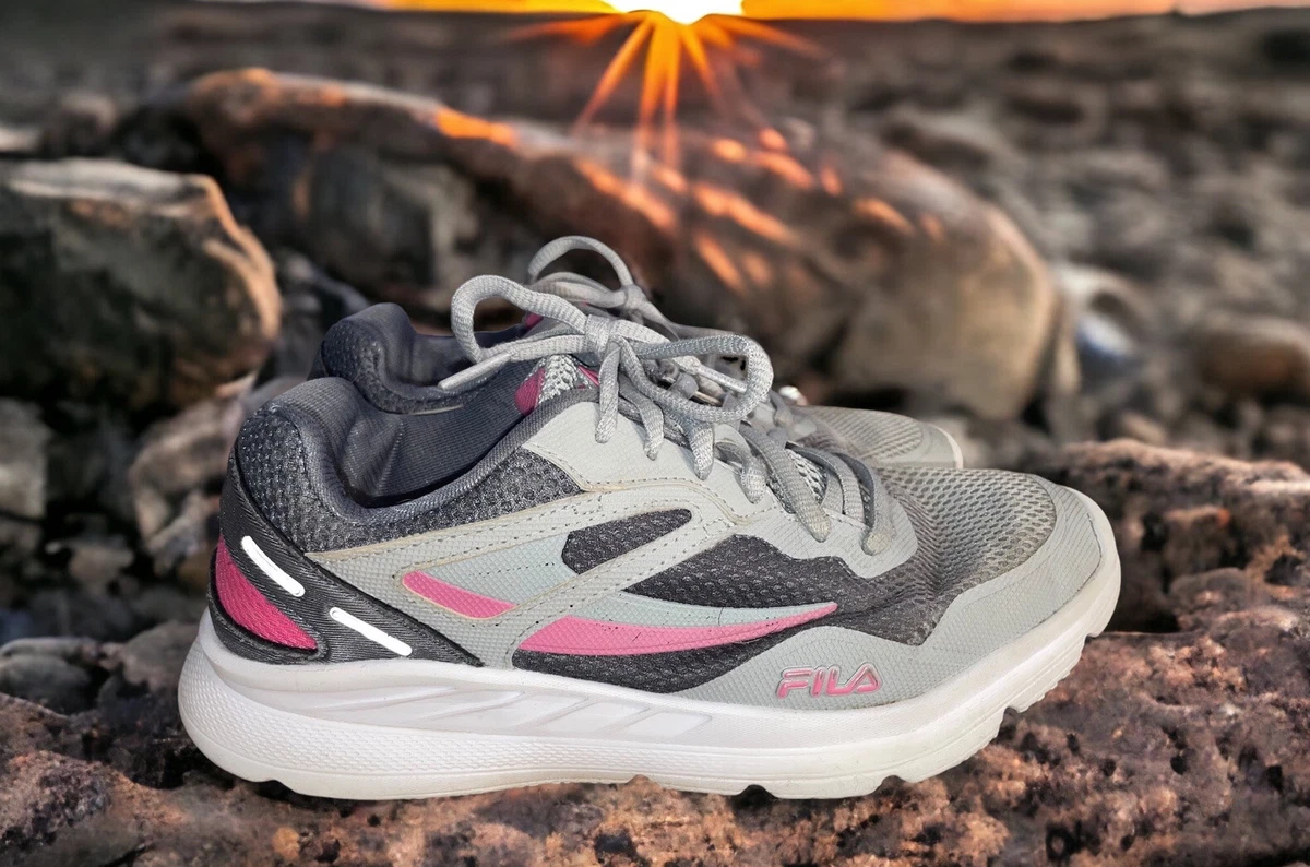 Fila grey and pink hotsell
