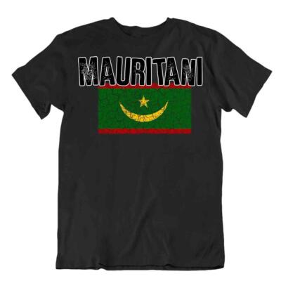 Mauretanien Flagge T-Shirt Reise Geschenk Patriot Tourismus Nationalstolz