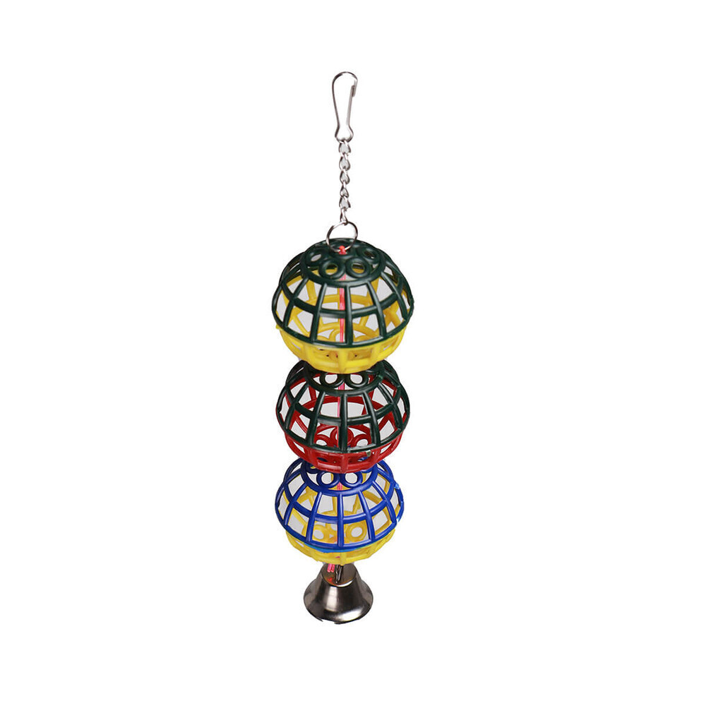 Multiball Parrot Toy with Bell for Budgies & Cockatiels.