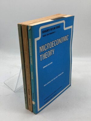 3 Vintage Schaum's Outline Series Theory and Problem Books about Economics