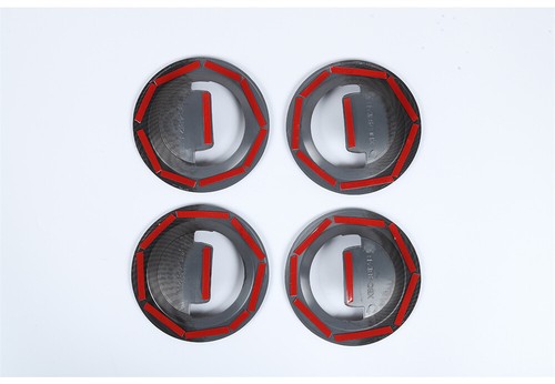 Cubierta de panel de tazón con manija de puerta interior de fibra de carbono ABS para Dodge Nitro 2007-2012 - Imagen 11 de 11
