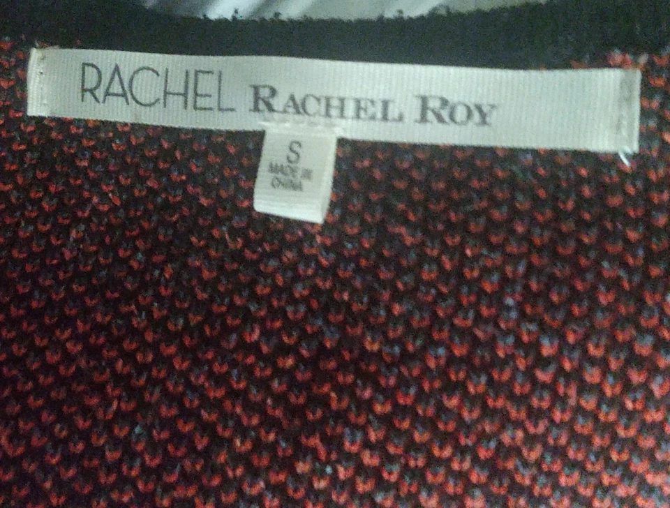 Платье RACHEL ROY женское размер S геометрический/ацтекский узор без рукавов черное трикотажное - Изображение 2 из 4