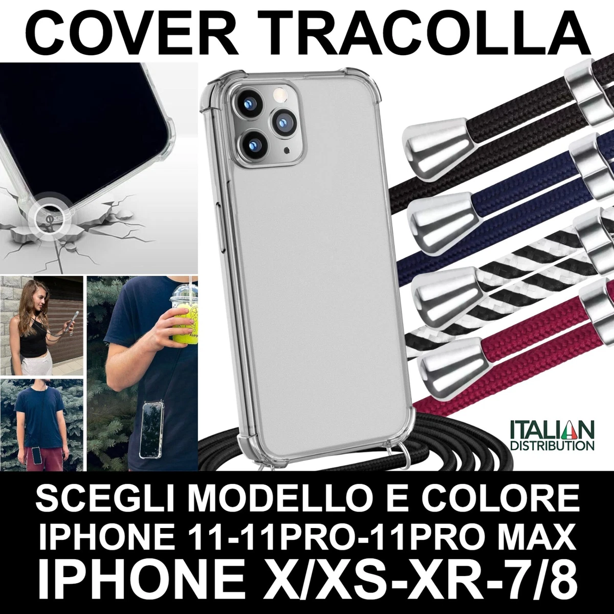 Custodia Anti-shock Con Angoli Rinforzati Per IPhone X / XS - TPU Trasparente Quiteco