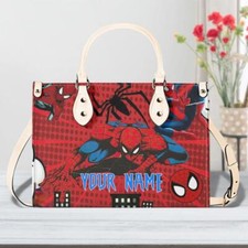 Peronalized Spiderman Luxury Woman PU Leather Handbag Gift for Friends