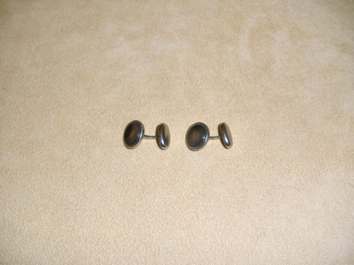 1920's - 30's Era Mens Abalone One Piece Cufflinks - Unbranded - Picture 3 of 6