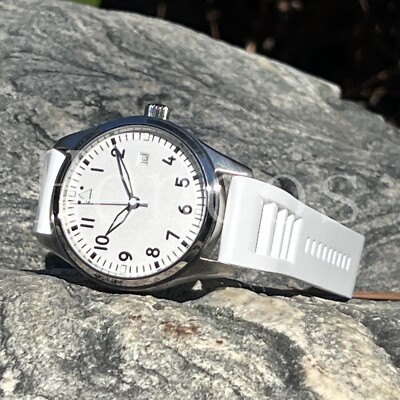 Custom Made MODS Watch Style PILOT MARK XVIII White RM Style Rubber Band