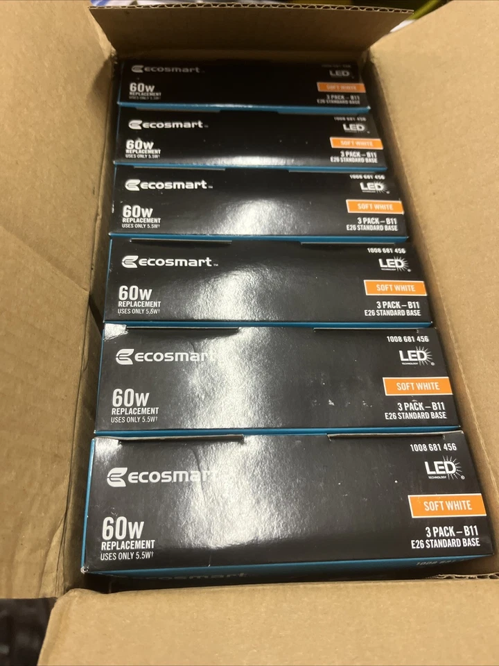 EcoSmart BA11 Dimmable Edison LED Light Bulb Soft White BA11C5DE26827Z(18lights) - Image 4 of 4