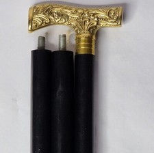 Personalized Foldable Walking Stick Steampunk Walking Cane with Fully Engraved