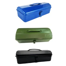 Iron Tools Box Empty Tool Box Lockable Easy Access with Handle Multipurpose Lock