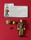 G.I. Joe General HAWK v2 Figure Complete w/File Card 1986 Vintage Hasbro ARAH NM