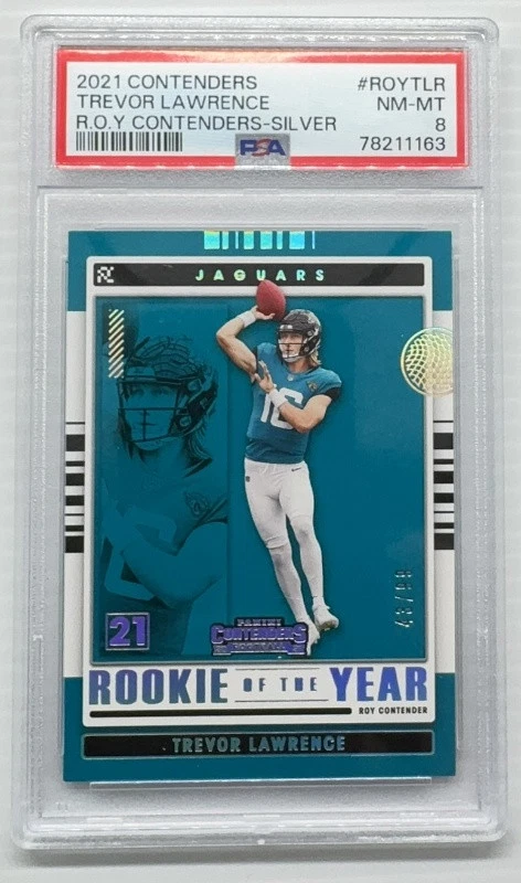 Trevor Lawrence Panini Contenders Rookie of the Year Contenders #ROYTLR Silver