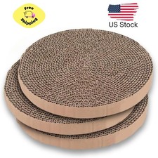 Scratch and Spin Cat Scratcher Replacement Pads for Active Play - 3 Count