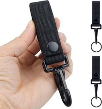 Duty Belt Key Chain Keeper Snap Hook Molle Clip Keychain Holder Key Fobs, Tactic
