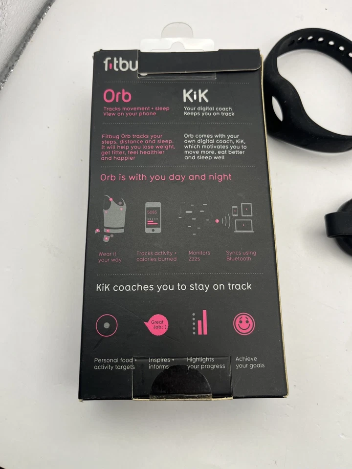 Fitbug Orb Wireless Activity & Sleep Tracker with Wristband Clip Box Untested - Image 2 of 4