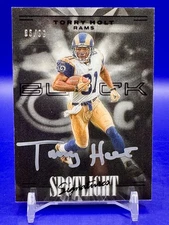 2025 Panini Black Torry Holt Spotlight Signature On-Card Silver AUTO /99 Rams